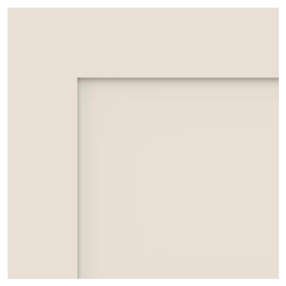 JELD-WEN 30 in. x 80 in. 2 Panel Shaker Left-Hand Solid Core Primed Wood Single Prehung Interior Door