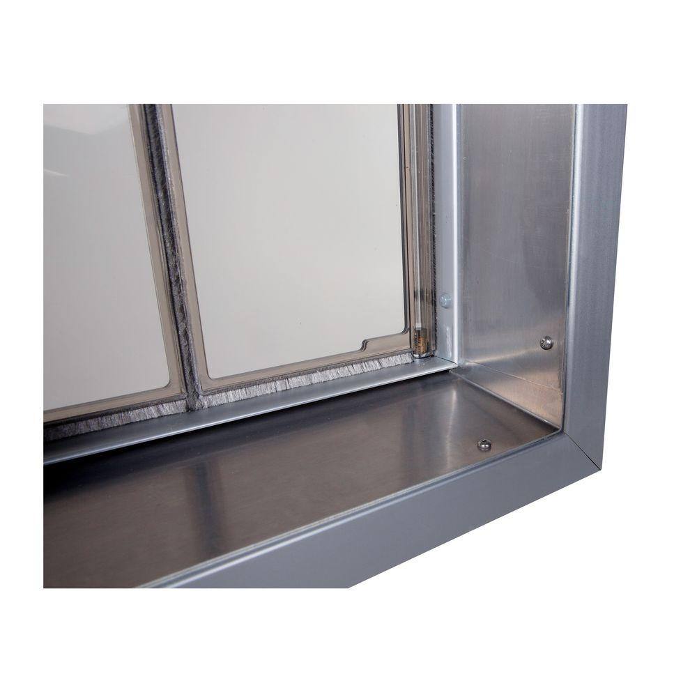 PlexiDor Performance Pet Doors 12.75 in. x 20 in. Large Bronze Wall Mount Electronic Dog Door