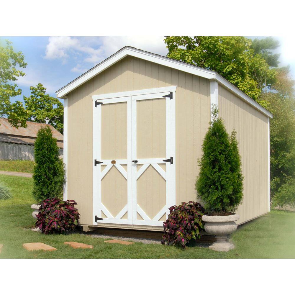 LITTLE COTTAGE CO. Classic Gable 8 ft. W x 12 ft. D Wood Shed Precut Kit without Floor (96 sq. ft.)